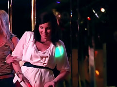 Casey Wilson and June Diane wife riden show their butts