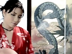 Seductive oriental masseuse Rina Ellis is serving her regular client