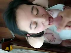 Cute Asian Blowjob and Facial