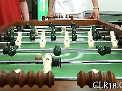 Lovely teenie doxy swallows his entire cock