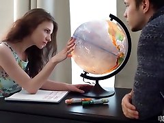 Sofy Topp is really into studying Geography, but her college aged boyfriend would