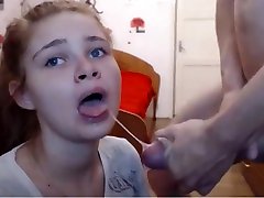 junior submissive girlfriend deepthroat fellation