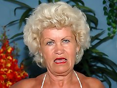 Granny dildo inside pant fucks in POV