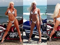 Melissa Hardbody Hauls Bikini Ass On Motorycle