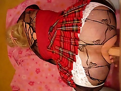 cd play with dildo, katrina pesic and cum in mouth