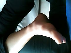 crotch footsies