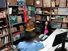 Nervous petite shoplifting teen avoids going to jail