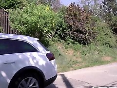 Pantyless Teen Kizzy caugh chaeting gets bang by some strangers cock