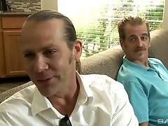 Two kinky dudes fuck deep throat and hungry hole of Lucy Blaze