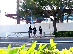 Amazing Japanese chick Arisa Nakano, babys friend Ayasaki, Chie Maeda in Horny Public JAV movie