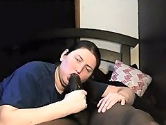 thick wife suck husbands big dick gives wild blowjob to bbc boyfriend on nieces bed