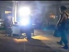 dirty fuck in a factory for lucky fans visit Timea