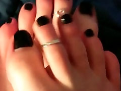 Navy Blue Pedi Tease Xo