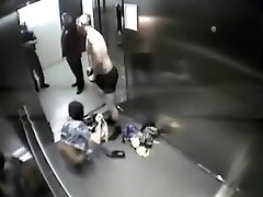 Stranger fucks girls in elevator