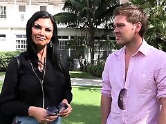 Jasmine Jae brings her young boy toy along for a POV fucking