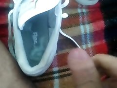 Fuck and cum in my neighbors reebok sneakers