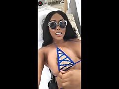 Mulatto girl with wonderful ass and wonderful tits.