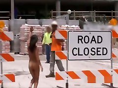 Streaking Busty Latina Teen Blows Dick