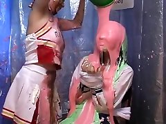 Messy Schoolgirls Slimed