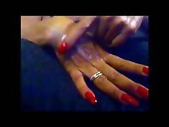 sexy elegante hände mit hot byes sexy langen roten nägeln fingernagel