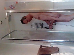 alan in shower