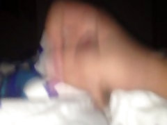 Rapido lavoro di mano con volo di sperma
