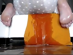 condom broke unwanted creampie Women Cumming on Floor Must see