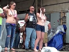 Abate Of Iowa 2015 som and step mom Finalist Hot Chick Stripping Contest At The Freedom Rally - NebraskaCoeds