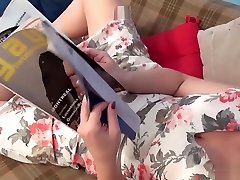 Mila Plays With Herself While Reading