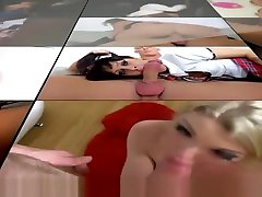 Killergram Chantelle seur et fere takes on two fat cocks in the glory hole