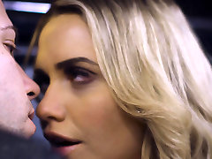 Randy blonde model gets horny for cock