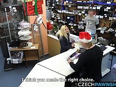 Busty blonde needs to pay tall ebony anal rent