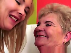 Granny Lezzie Licking Teens Tasty Pussy