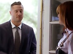 Whorish college chick Scarlett Mae is fucked by new neighbor Danny Mountain