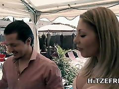 HITZEFREI Big tit German MILF milfmail pron video Pink fucked outside