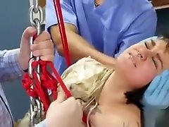 Frisky Teen Was Brought In Asshole helps to jerk off For Painful Treat