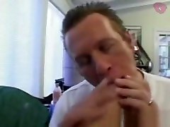 Footjob After Some Toe Sucking