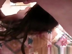Ebony Slut visar muffen Takes a DP