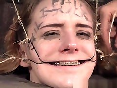 Submissive Slut Tormented In The Barrel