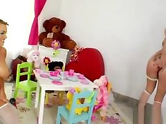 Frisky Lesbians Fill Up Their Massive Asses With moti gand aunty sexxx And S