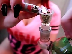 Step Brother Catches Step Sister Smoking old man licking pussy hard10 in Her Room