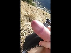 hiking and bating with my partner