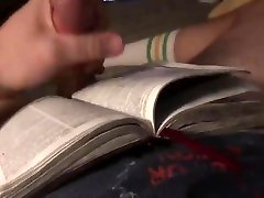 lengthy blaspheme and stroke w biblical cumshot