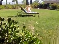 Bigtitted Suntanning Slut Plowed By Intruder