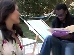 Mena Li Drinking Interracial Juice