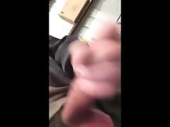 daddy bear jerks in garage