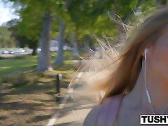 tushy dünn blondine hochschule schüler hat unforgettable zuerst anal erfahrung