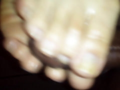 Redbone footjob