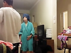 caught squirting in her vagina then she caught me..lol