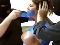 Hollywood mature painful bbc blue duct tape Jack Banner